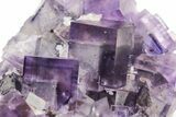 Purple Cubic Fluorite Crystal Cluster - Cave-In-Rock #240786-1